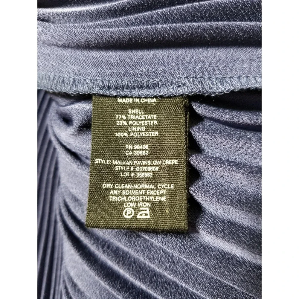 Theory‎ Malkan P Winslow Crepe Layered Pleated Dress Sea Blue NWT Size 2 $395